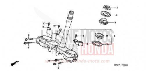 TIGE DE DIRECTION FMX6505 de 2005